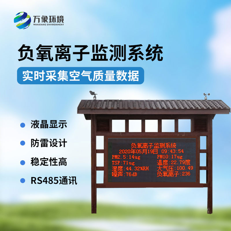 負氧離子觀測系統：景區公園環境好壞一站掌握