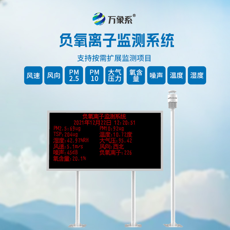 靈活擴展，大氣負氧離子自動監測系統的新突破