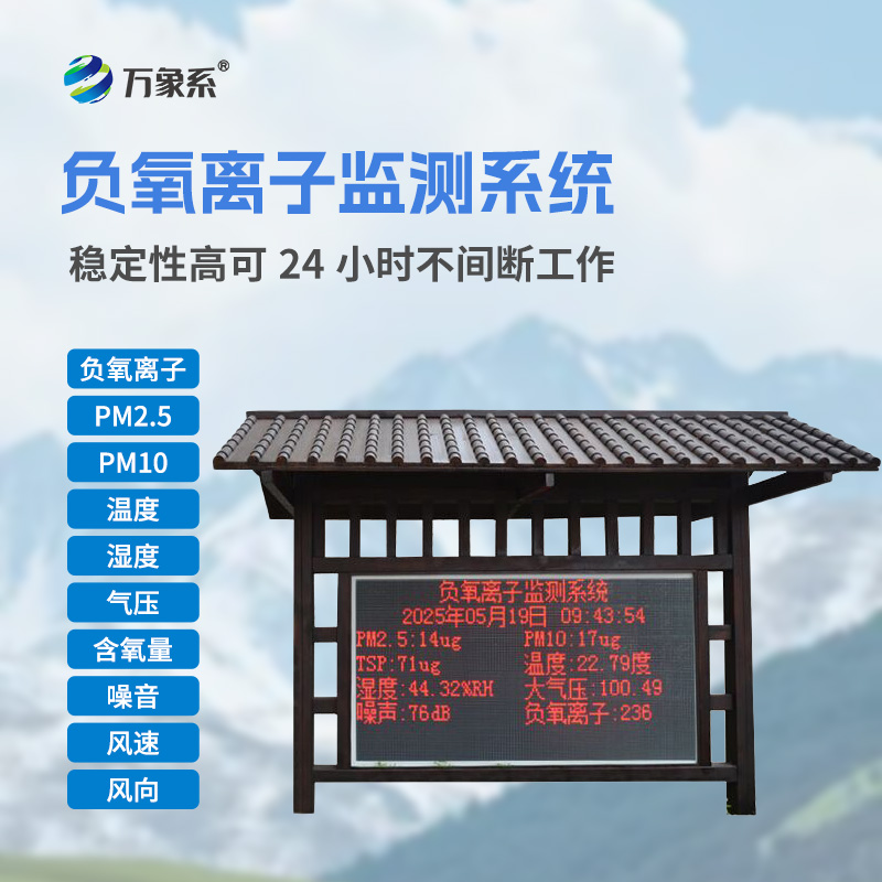 國產(chǎn)大氣負(fù)氧離子監(jiān)測系統(tǒng)