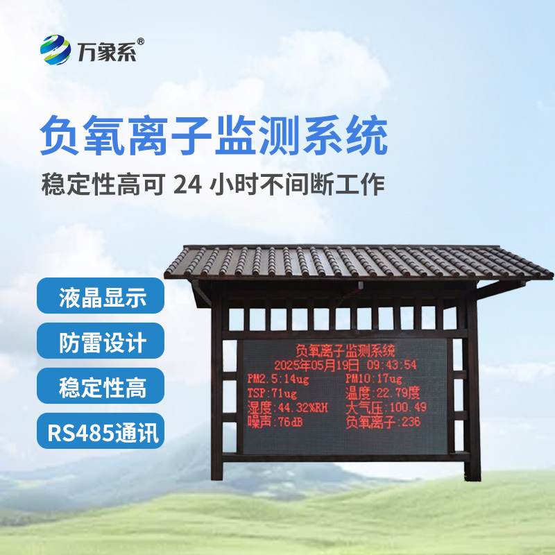 國(guó)產(chǎn)大氣負(fù)氧離子檢測(cè)站